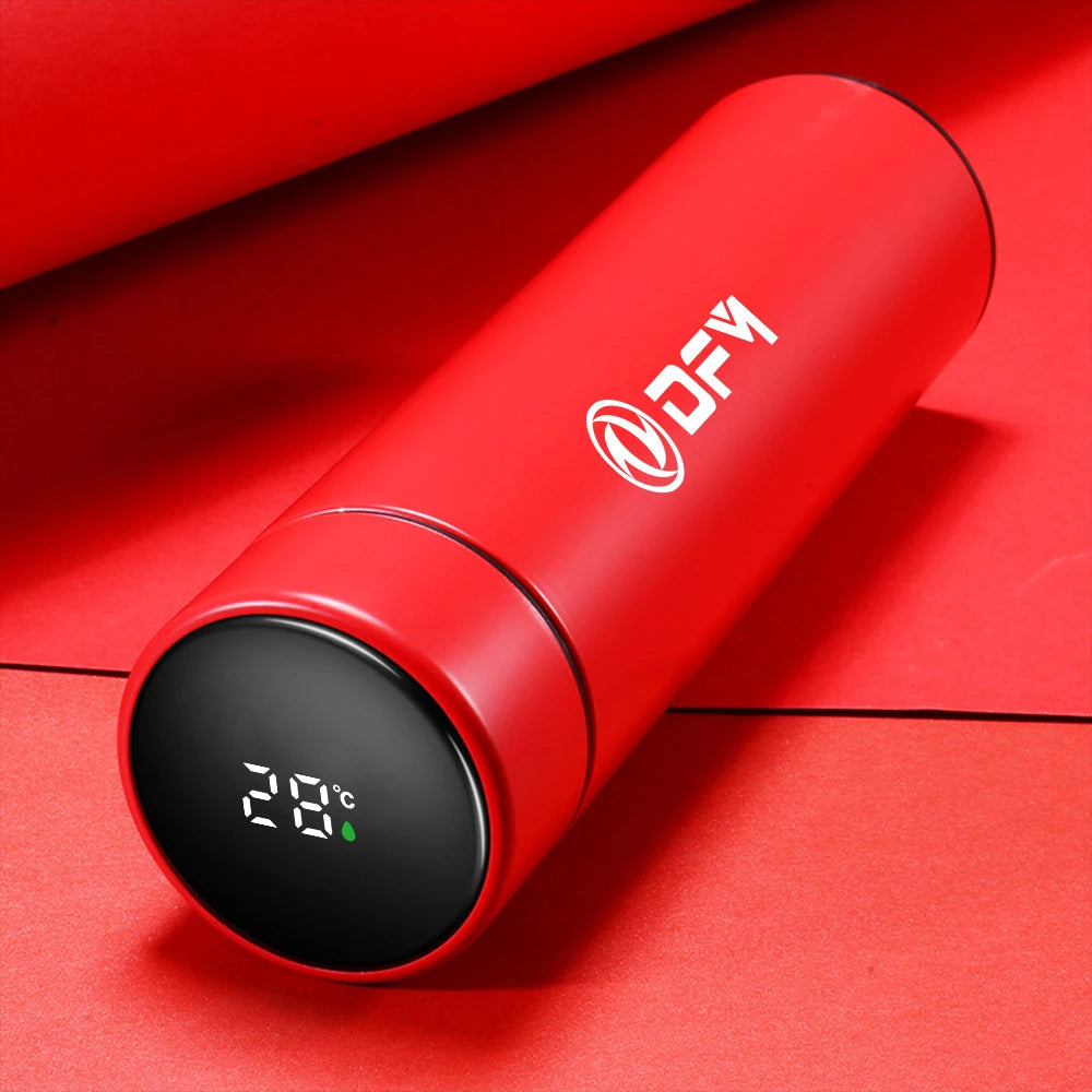 Stainless Steel Smart Insulation Cup with LED Temperature Display B-Red