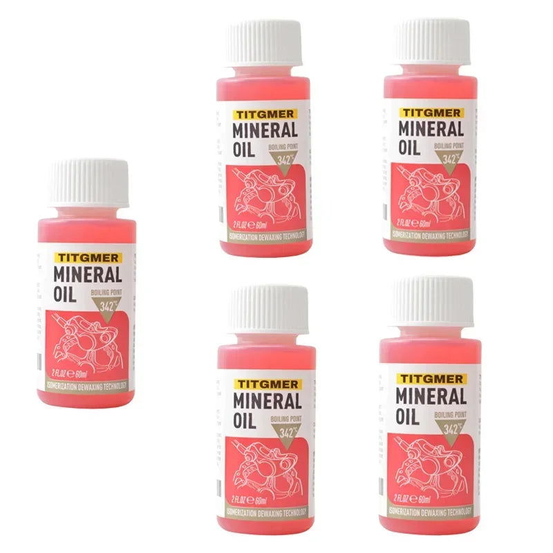 High Performance Bike Brake Mineral Oil &ndash; Shimano Tektro 5PCS