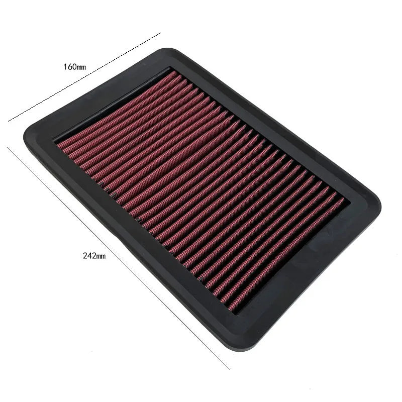 Филтър за въздуховод за Hyundai Elantra 1.6L директен заместител с висока пропускливост нетъкан червено-черен текстил