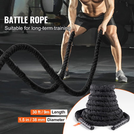 SucceBuy Battle Rope SSPP-02 &ndash; Protective Sleeve Included