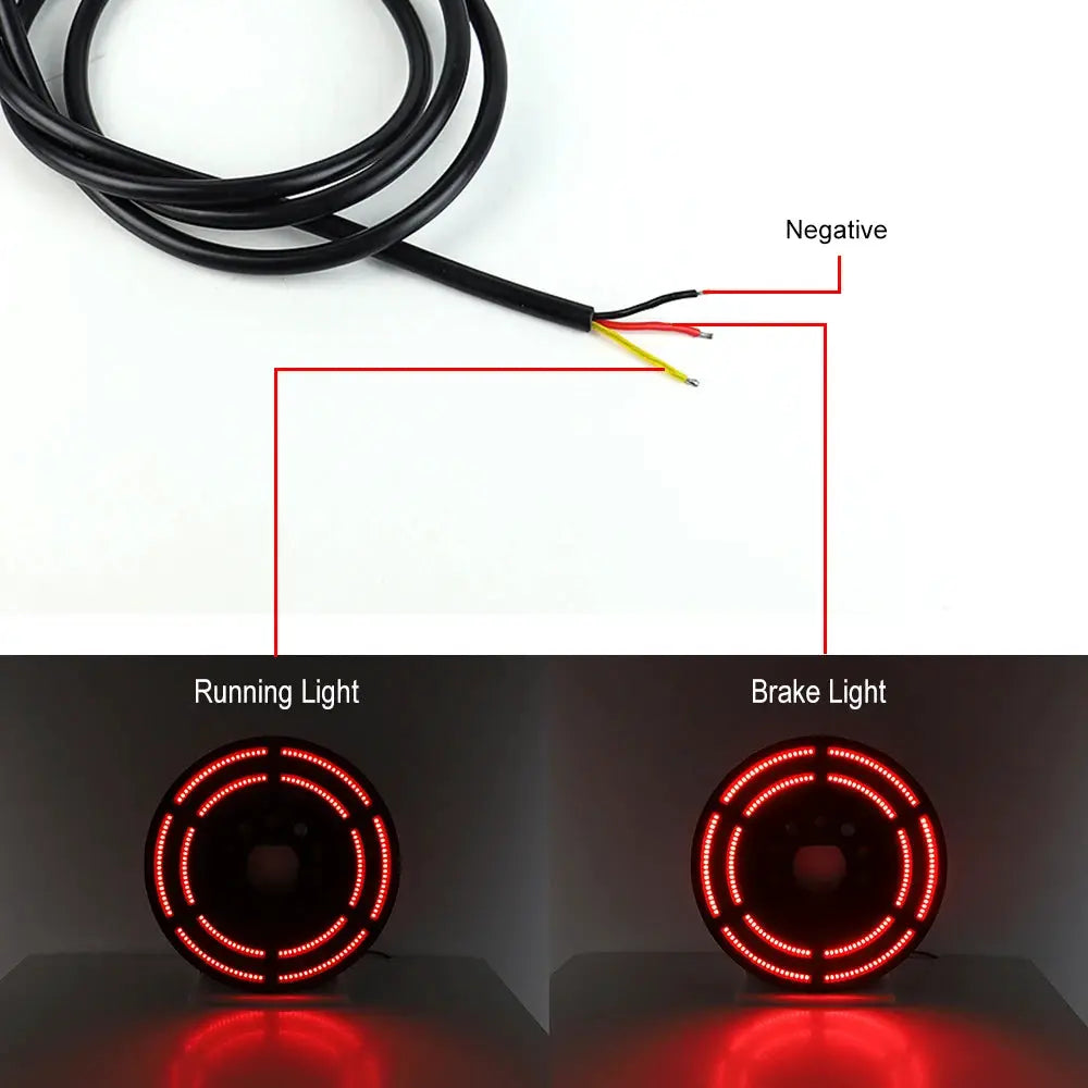 Spare Tire Brake Light 3rd LED Rear Wheel Lights Third Tail Lamp for Jeep Wrangler JK 2007-2018 & Wrangler JL/JLU 2018-2020 by InterCyprus Trading Ltd