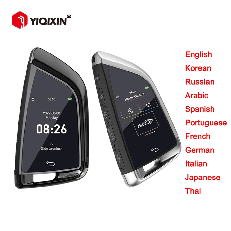 Älykäs LCD-avain BMW:lle 300 päivän akunkestolla, ikkunan nostolla, häviämisen estolla, yleinen