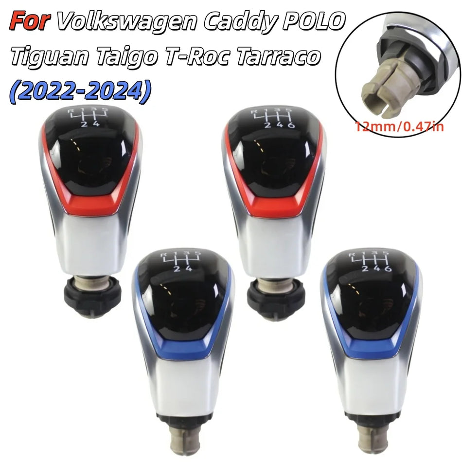 Vaihteenvaihtokahva Volkswagen Caddy Polo Tiguan Taigo Tarraco 5 6-vaihteinen punainen sininen