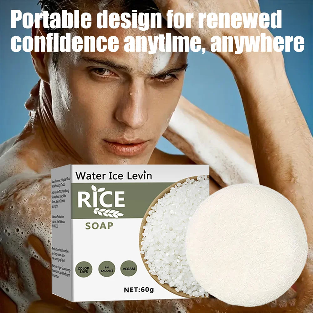 Water Ice Levin Handmade Rice Soap &ndash; Whitening and Moisturizing Formula