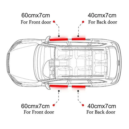Haval Car Door Sill Protector Carbon Fiber Anti Scratch