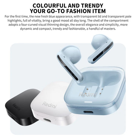 Xiaomi Redmi Buds 6 Vitality Edition Bluetooth 5.4 Earphones with Noise Reduction and 30H Battery Life