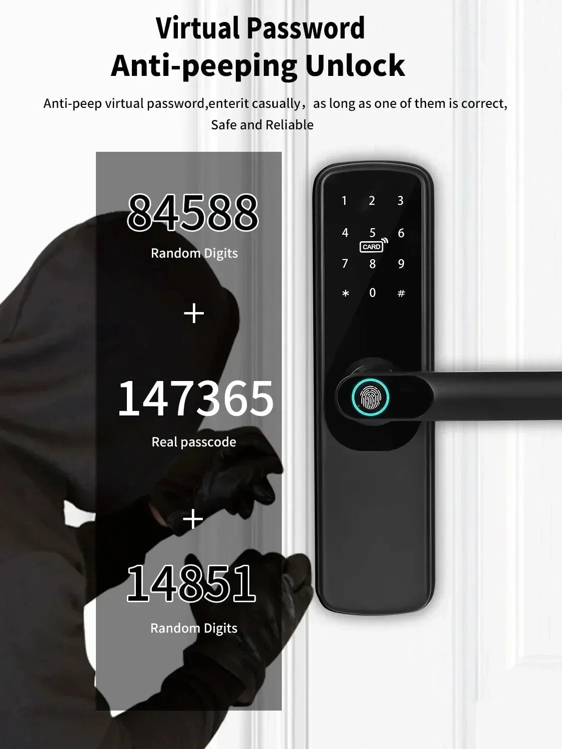 Tuya WiFi Smart Door Lock &ndash; Multiple Unlocking Modes