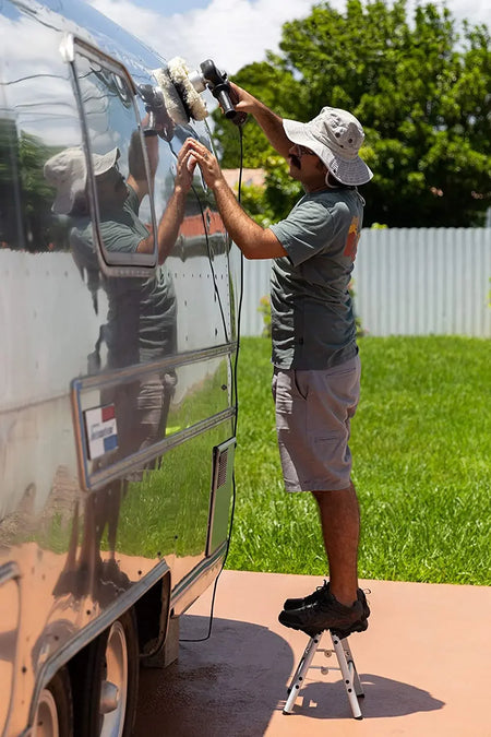 Aluminium Platform 2-Step Folding Ladder - Anti Slip Safety