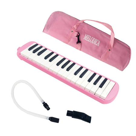 Miwayer 32 Keys Melodica Mouth Organ &ndash; Easy to Learn 32 Key Pink
