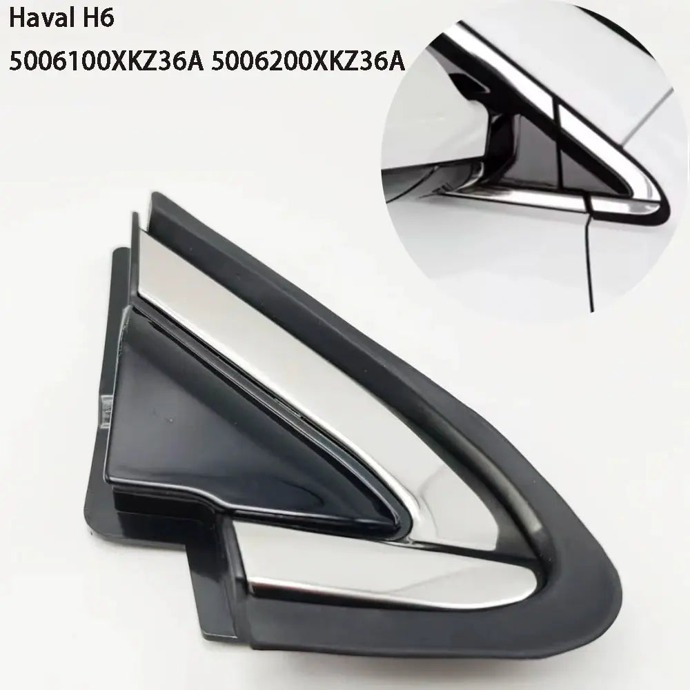 Plastic Side Mirror Triangle Trim Caps for Haval H6 Sport 2014-2020 by InterCyprus Trading Ltd