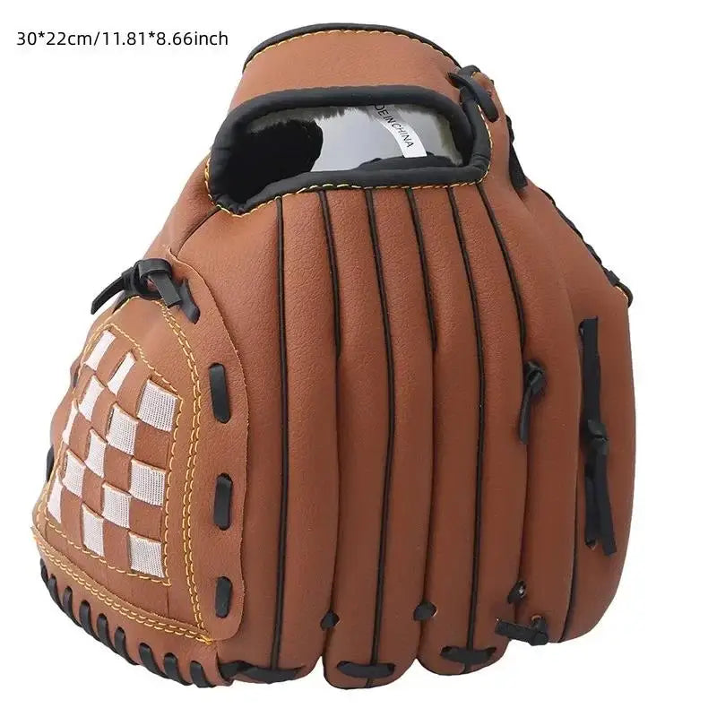 Baseball Glove Softball Practice Equipment &ndash; Size Range Brown 12.5in