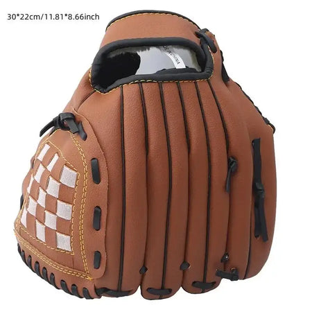 Baseball Glove Softball Practice Equipment &ndash; Size Range Brown 12.5in