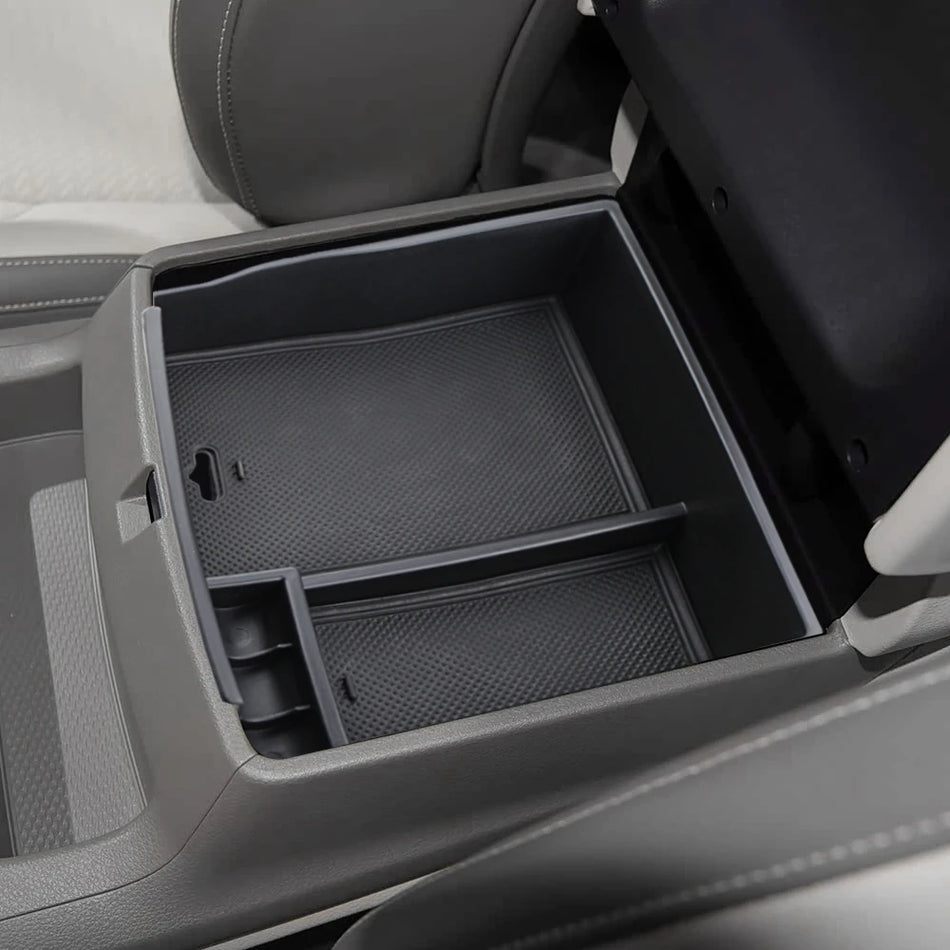 Armrest Storage Box for Kia Carnival ABS Organizer Tray with Anti Scratch Mat Durable Center Console Accessory
