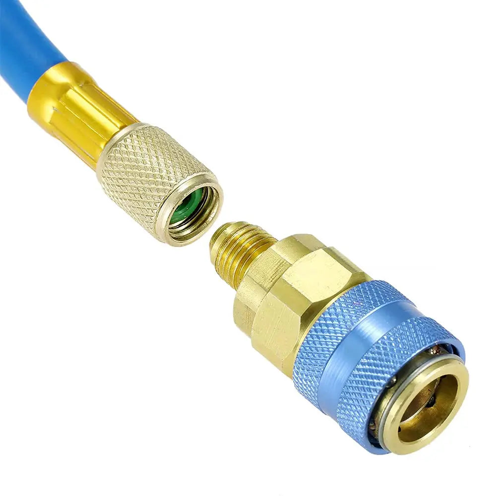 R134A Low High-Pressure Auto Car Quick Connector Refrigerant Coupler Copper Adapter Air Conditioning Connection Accessory by InterCyprus Trading Ltd