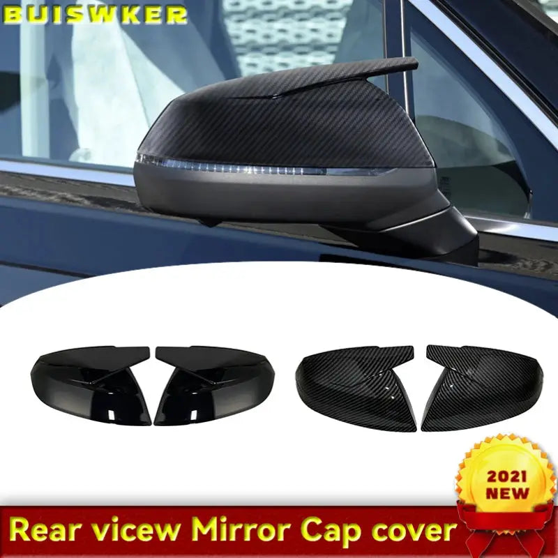 For Audi Q5 Q5L SQ5 Q7 SQ7 FY 4M 45 50 55 60 TDI TFSI S line Sline 2016-2020 ABT style Black side Mirror Cover Replacement by InterCyprus Trading Ltd