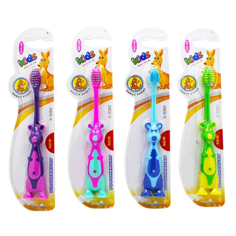 Cute Cartoon Animal-Shaped Baby Toothbrush | Soft Training Brush for Kids