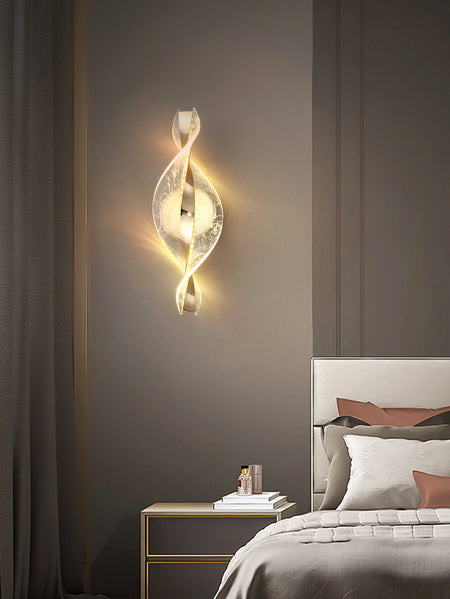 Acrylic 1pc Gold/Black Modern Wall Sconce &ndash; LED Lighting