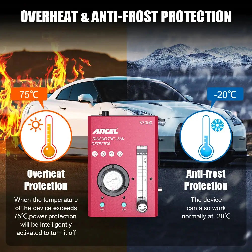 ANCEL S3000 Car Smoke Leak Detector &ndash; Fast EVAP Diagnosis