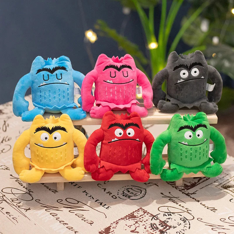 Color Monster Emotion Plush Toy - 15cm Cute Stuffed Doll for Kids