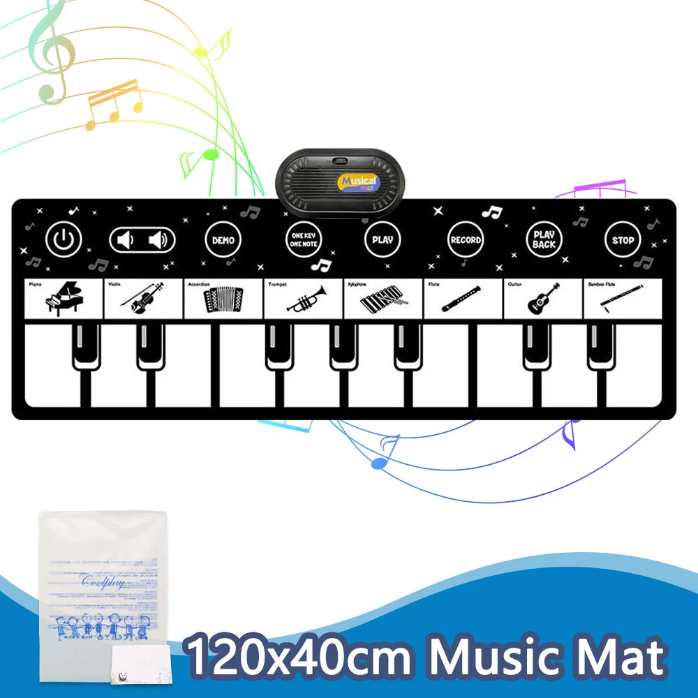 Coolplay Music Piano Mat &ndash; Interactive Educational Fun for Toddlers 120x40cm Instrument
