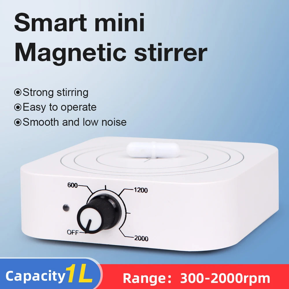 1000ml Magnetic Stirrer Lab Stirrer Mini Stir Plate Magnetic Mixer 300 ...