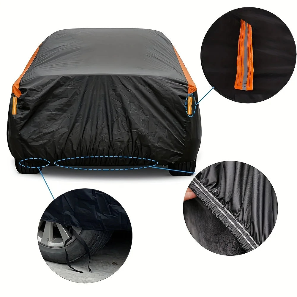 JIUWAN Universal Waterproof Car Cover for SUV/Sedan - Ultimate Sun, Rain &amp; Snow Protection