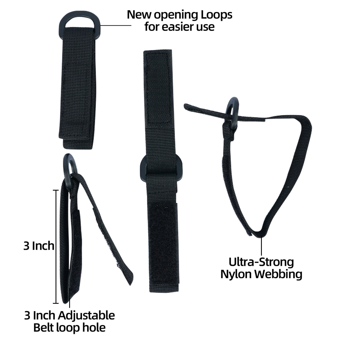 Police Duty Suspenders &ndash; Adjustable Straps and 4 Tool Loops