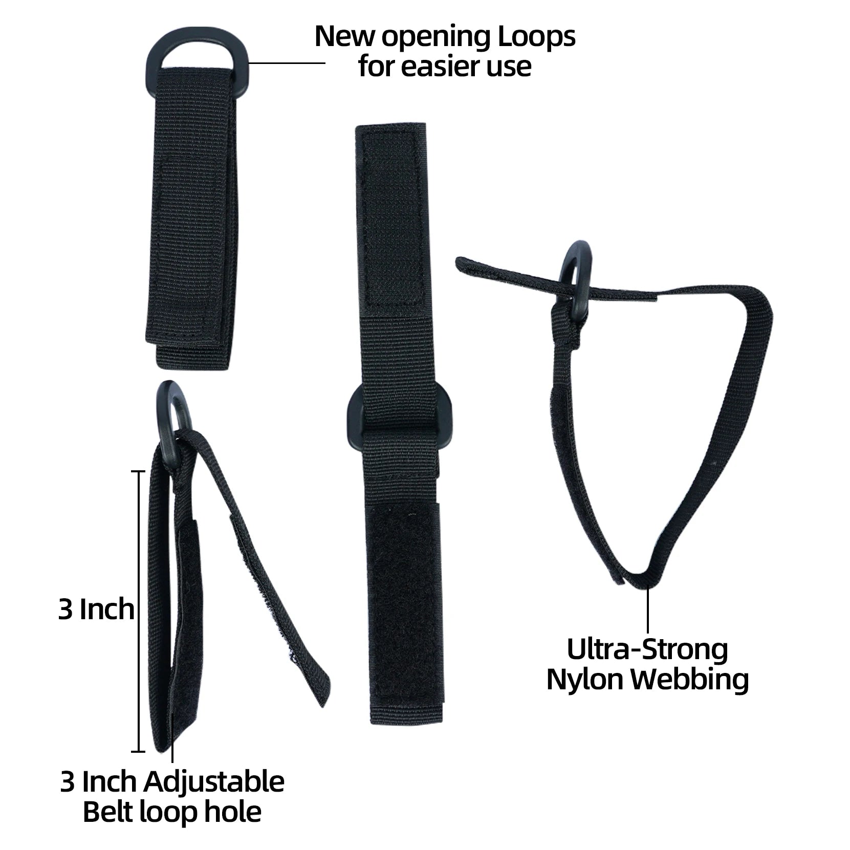 Police Duty Suspenders &ndash; Adjustable Straps and 4 Tool Loops
