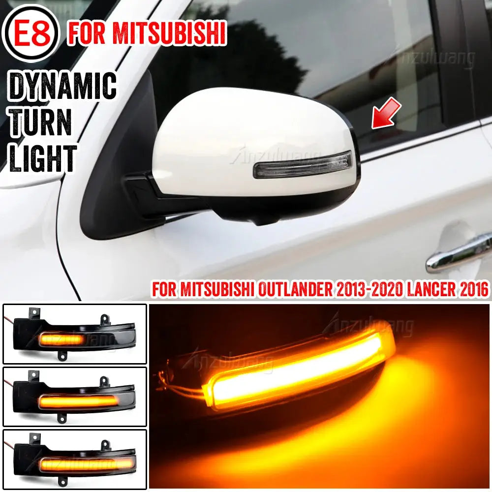 LED Exterior Mirror Turn Signals For Mitsubishi Outlander Lancer ASX by InterCyprus Trading Ltd