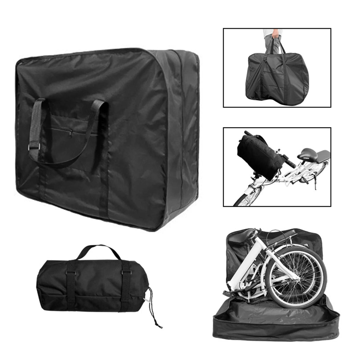 Folding Bike Travel Bag Fits 14-26 Inch Bikes &ndash; Rainproof
