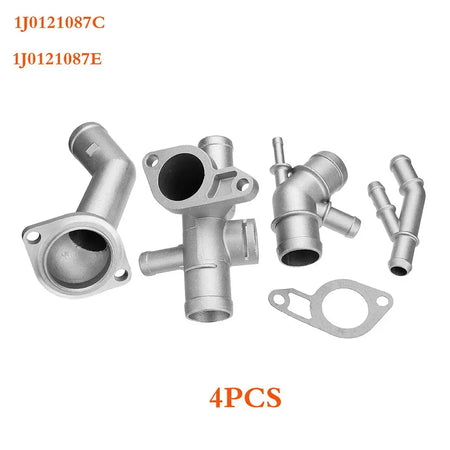 4pcs Flange Coolant Kit Heavy Duty with Accessory Connector Maintenance Kits Replacement for 337 1.8T 06A121132A by InterCyprus Trading Ltd
