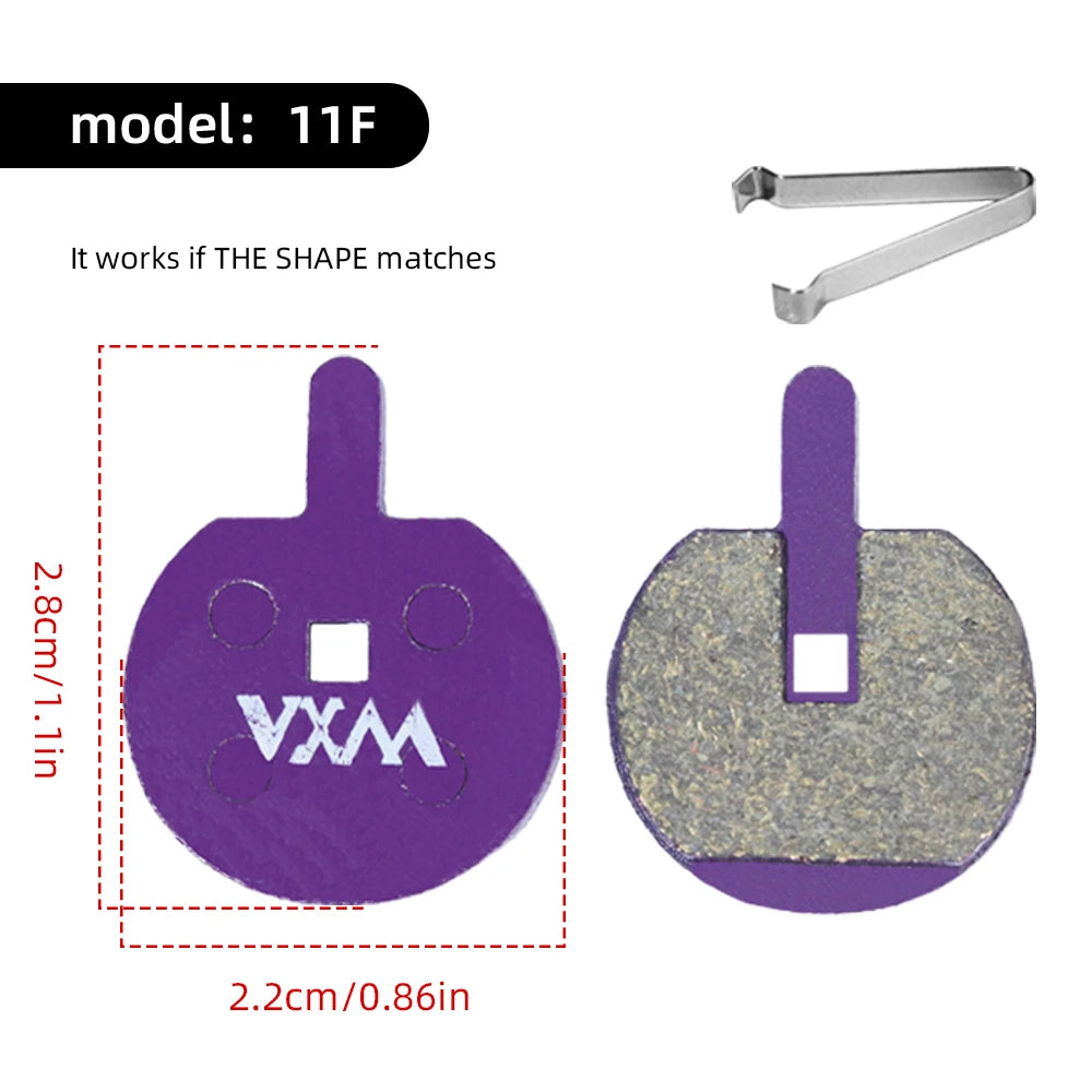 VXM Purple Polymetallic Disc Pad For Shimano B01S &ndash; Durable