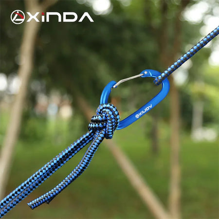 XINDA 16kN Carabiner Clip D Shape Screw Gate Lightweight