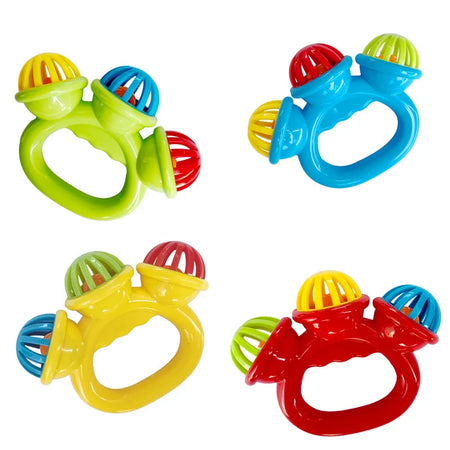 Geometric Shaped Rattle Toy for Infants - Soothing Sound for Newborns