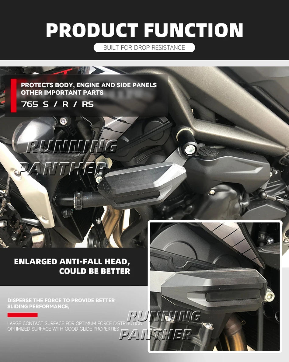 Ielas Triple dzinēja aizsargs pret krišanu rāmja pārsegs 675R 675Rx 765R 765S 765RS