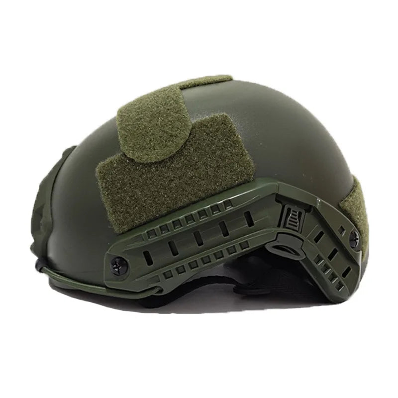 FAST Lightweight Outdoor Helmet &ndash; Air Gun Protective Gear Green without holes