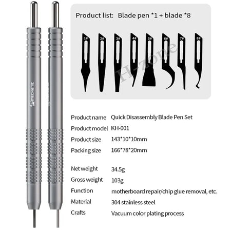 MECHANIC KH-001 &ndash; Non-Slip Quick Release Pry Blade for Phone and PCB Repair