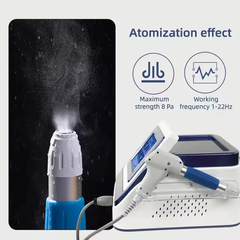8 Bar Pneumatisk Chockvågsterapienhet För ED Ryggsmärta
