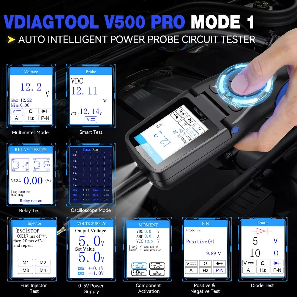 VDIAGTOOL V500Pro &ndash; All In One Car Electrical Tester Kit