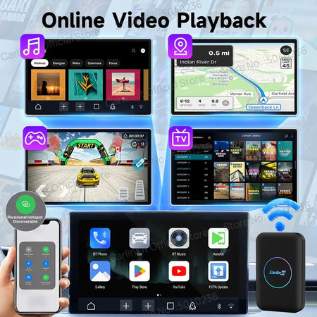 CarlinKit LITE S 3in1 Wireless CarPlay Android Auto TV Box