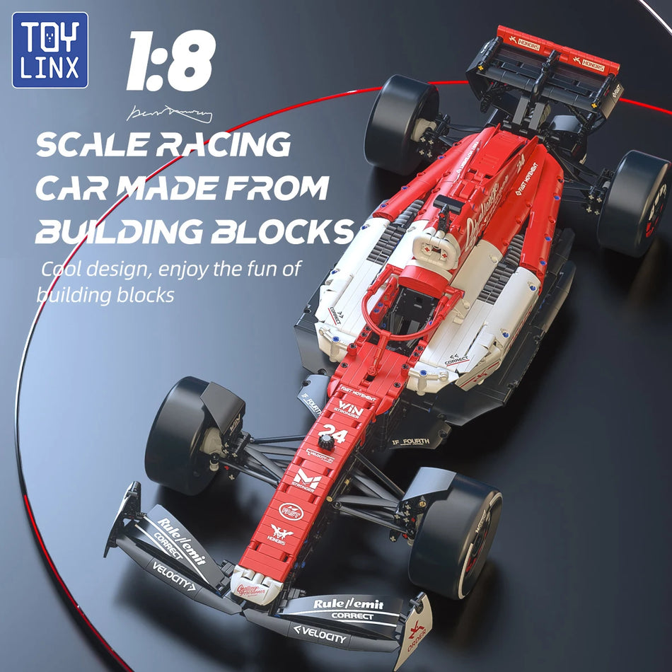 Toylinx 1768 Pezzi 1 8 Scala Set di Costruzione Auto da Corsa
