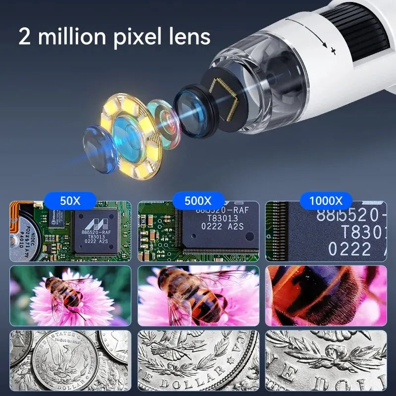 1000X 4.3 Inch LCD Digital Microscope 1080P &ndash; HD 1080P