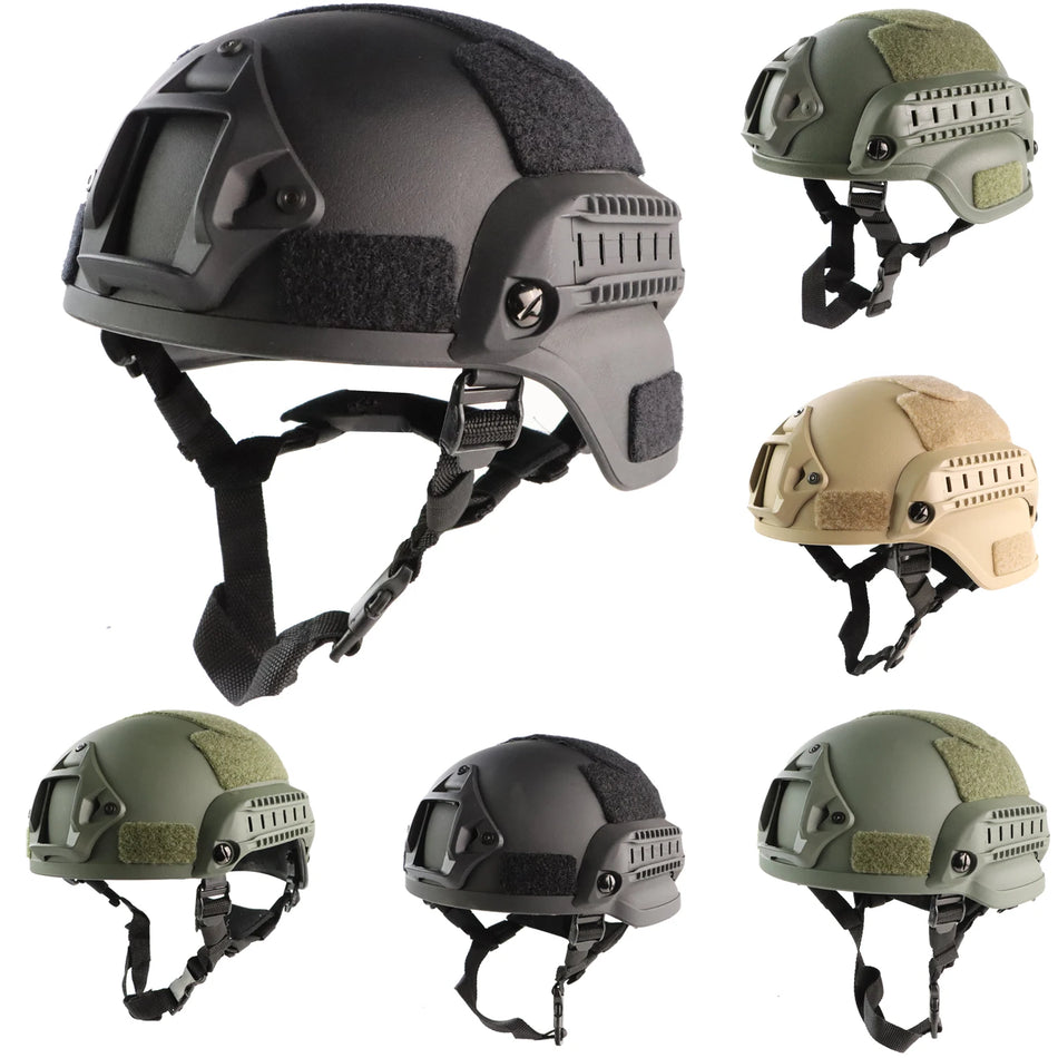 Taktična čelada MICH 2000 z 3.5mm ABS, nastavljivim prileganjem in NVG tirnicami