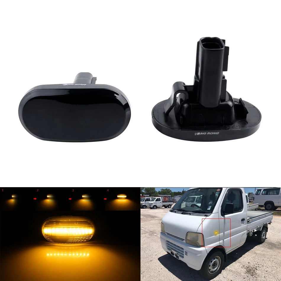 Δυναμικοί LED Πλευρικοί Δείκτες για Suzuki Jimny Wagon R Ignis Agila