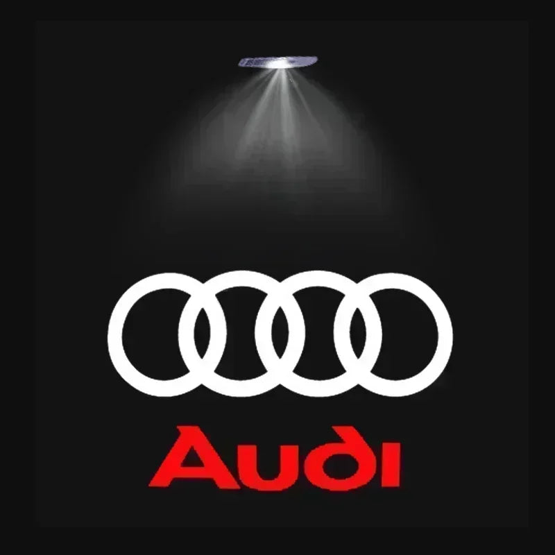 LED Car Door Logo Projector Lights for Audi A3 A4 A6 A5 Q5 SLINE QUATTRO RS Models - 2/4 Pack