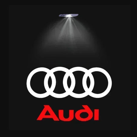 LED Car Door Logo Projector Lights for Audi A3 A4 A6 A5 Q5 SLINE QUATTRO RS Models - 2/4 Pack