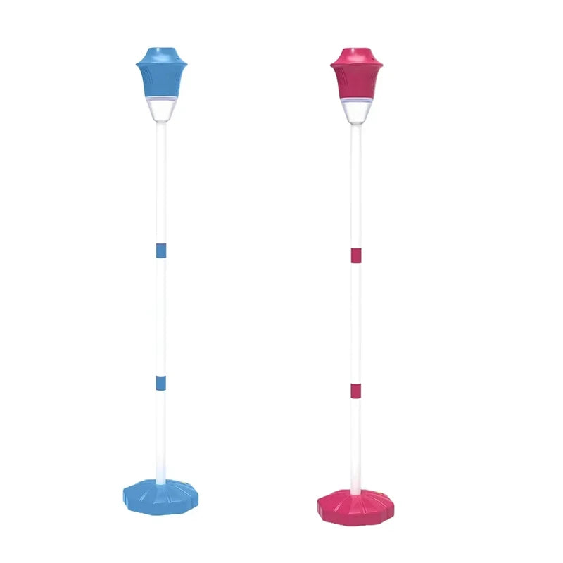 Street Lamp Bubble Machine &ndash; Automatic Fun for Parties 2Pieces Blue Red