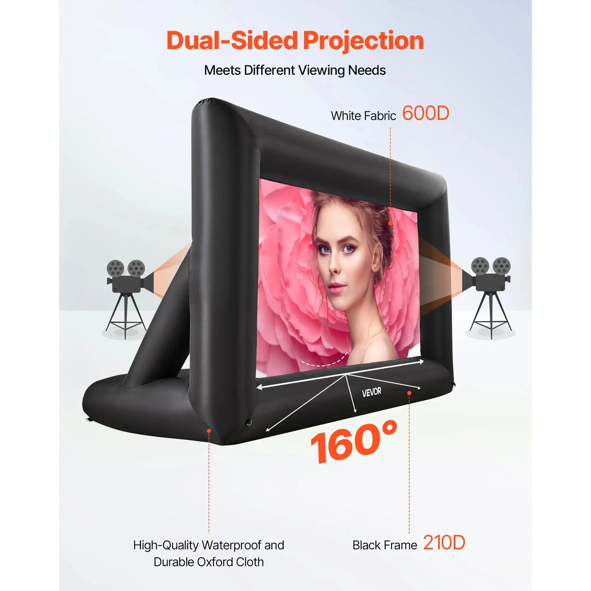 Inflatable Projector Screen 14 To 20 Ft Outdoor