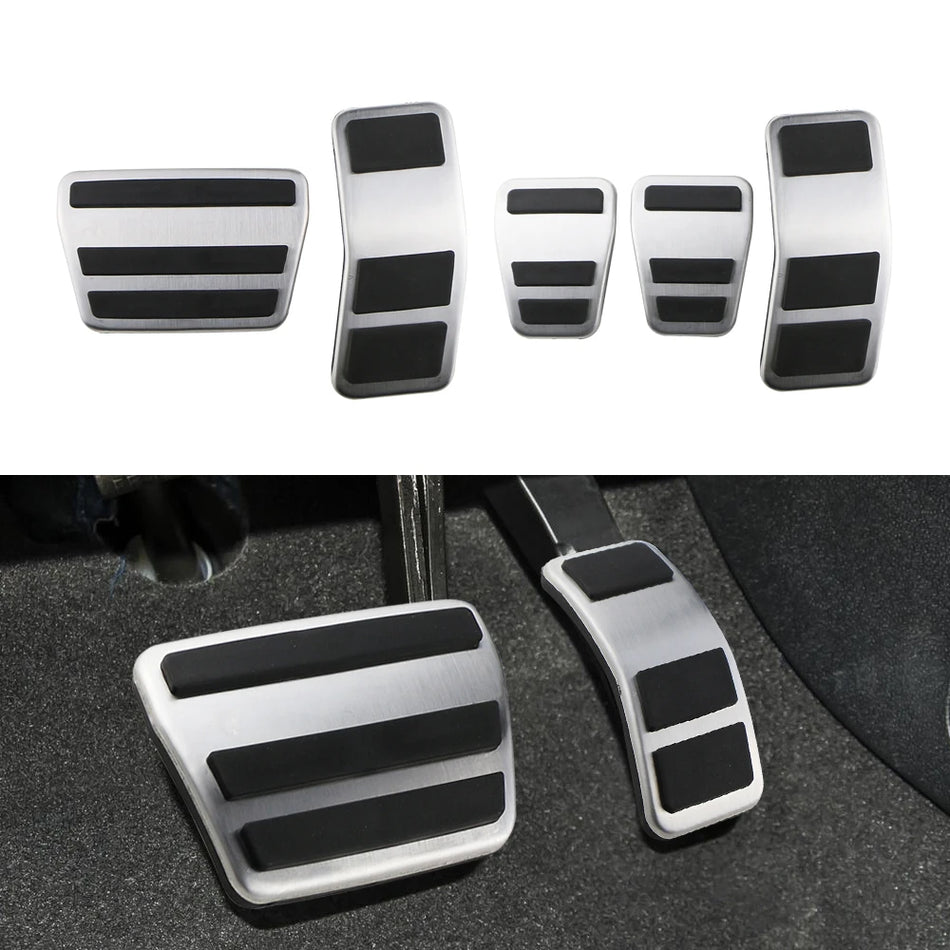 Pedals Set For Ford Fiesta MK7 Stainless Steel And Rubber Construction Gas Brake Clutch