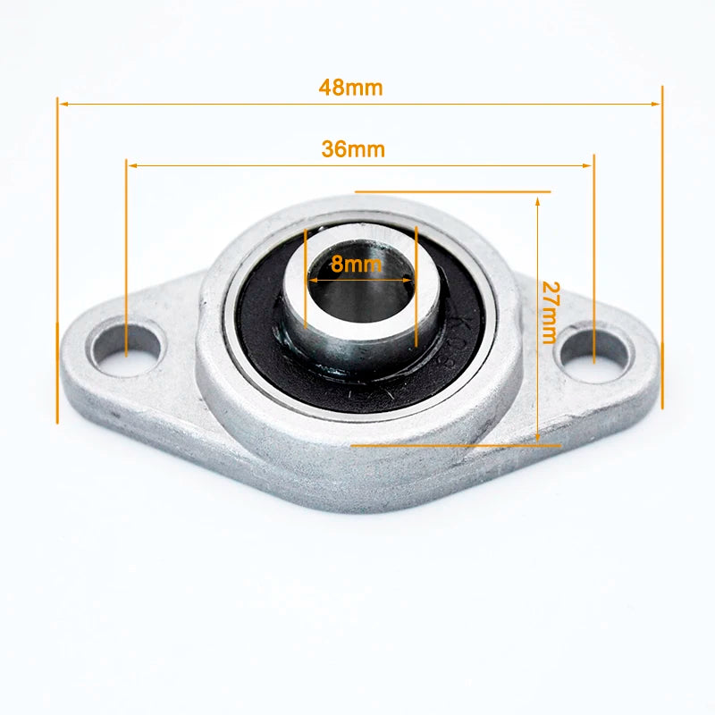 KFL08 8mm Pillow Block Bearing &ndash; Durable Zinc Alloy Housing CHINA / 10Pcs